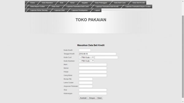 Aplikasi Kredit Pakaian - Gambar 3