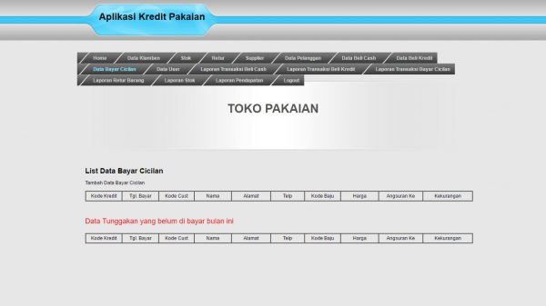 Aplikasi Kredit Pakaian - Gambar 2