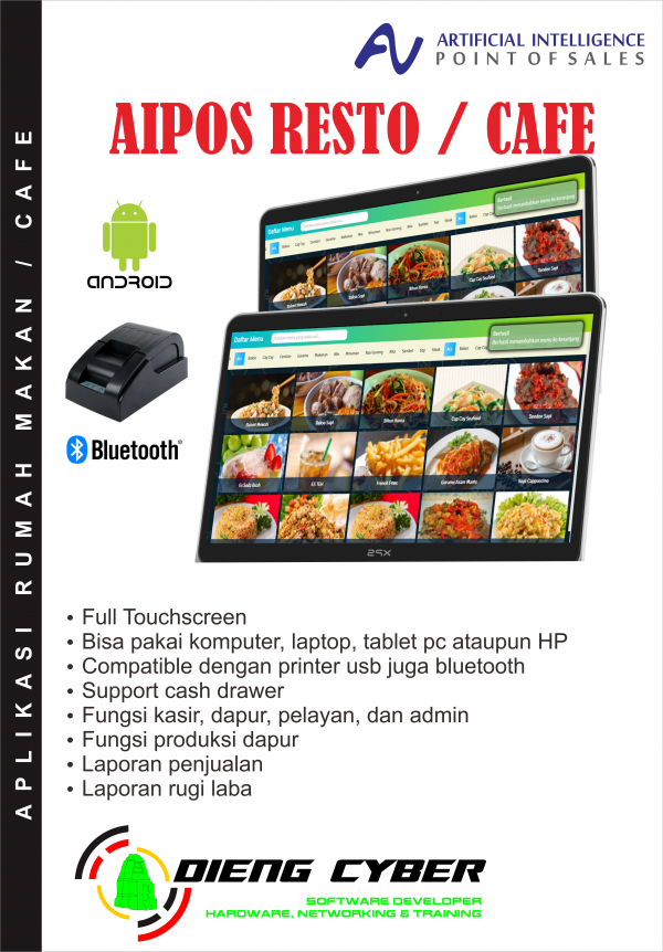 aplikasi aipos resto atau cafe