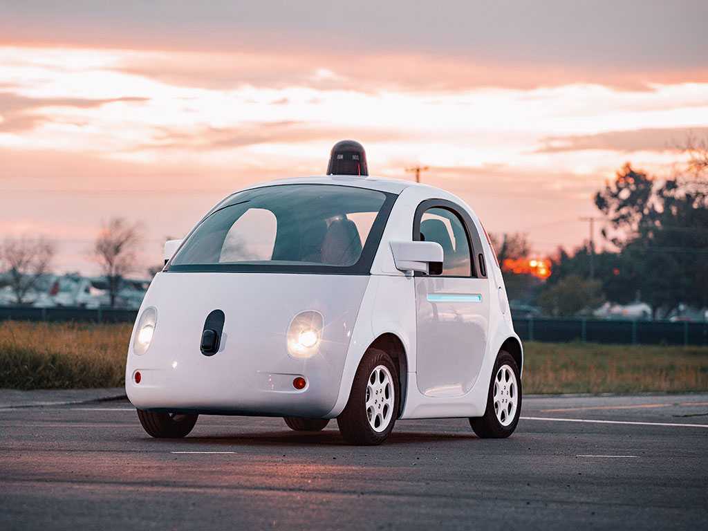 Illustrasi Automous Car