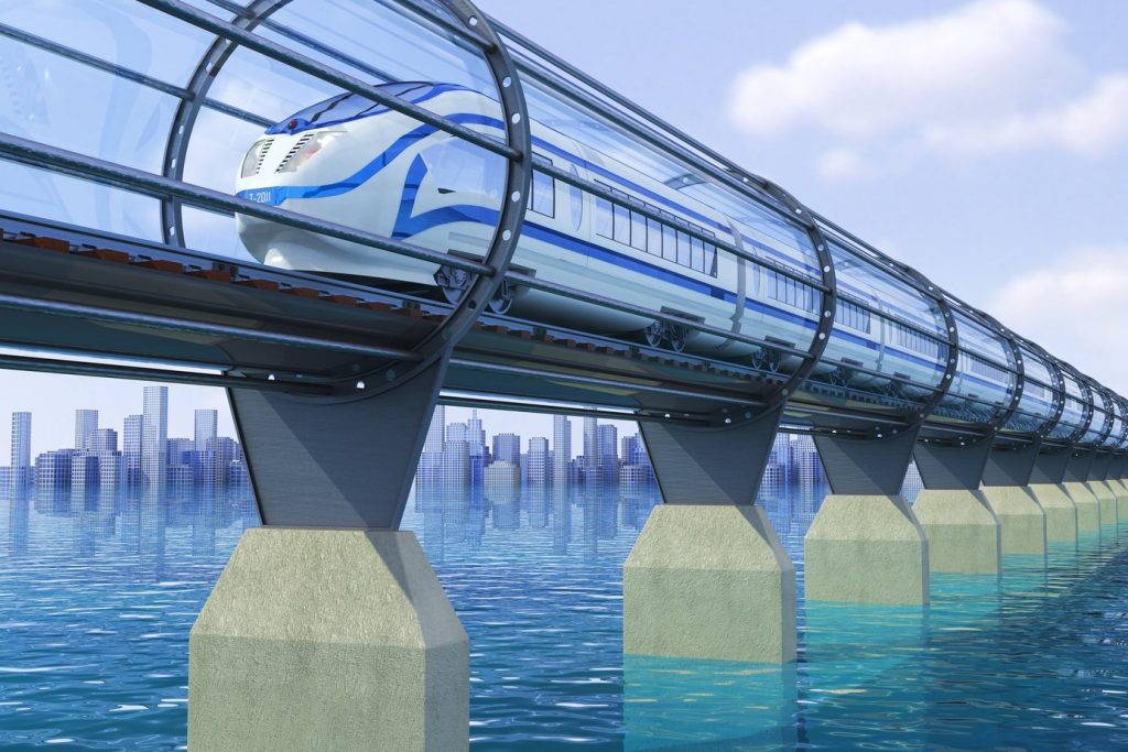 Illustrasi artikel kekurangan dan kelebihan Hyperloop