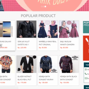 Website Toko Online Siap Pakai