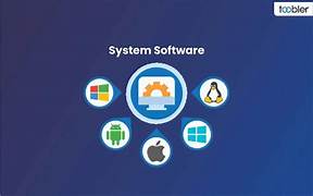 alt="Ilustrasi system software yang menghubungkan perangkat keras dan aplikasi komputer"