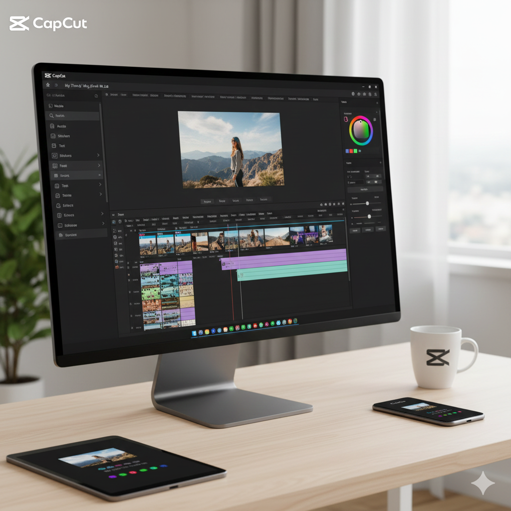 Tujuan dari gambar tersebut adalah untuk memberikan representasi visual yang kuat dan mudah dipahami mengenai aplikasi capcut
