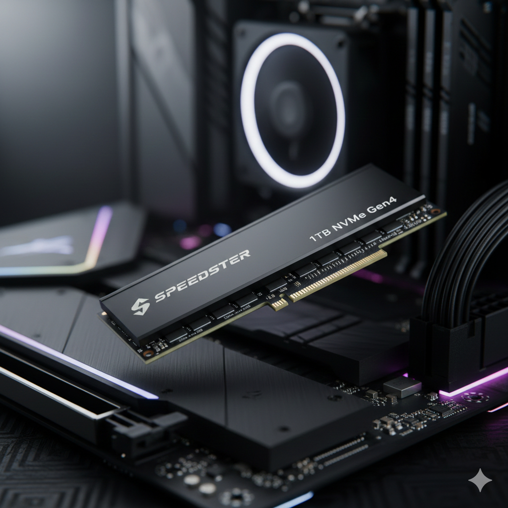 Visualisasi kelebihan SSD NVMe pada motherboard